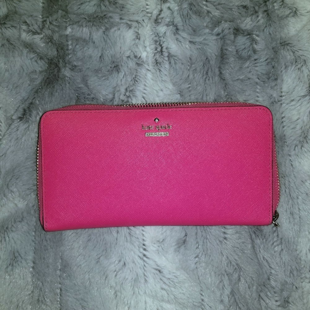Hot pink Kade Spade wallet